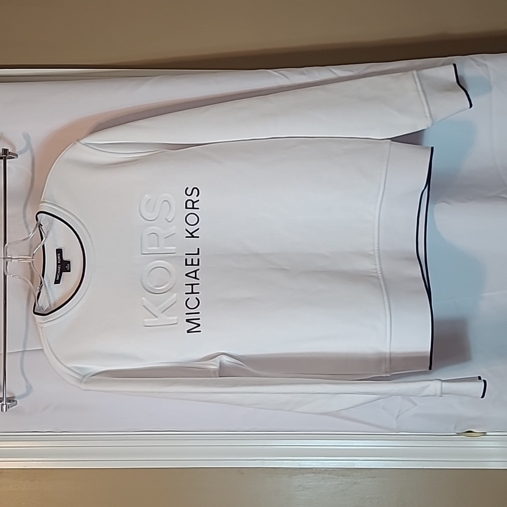 Michael Kors White Crewneck Sweater